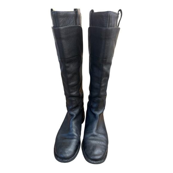Frye Paige Knee High Riding Boot Black Leather Women size 8.5 B - Picture 3 of 12